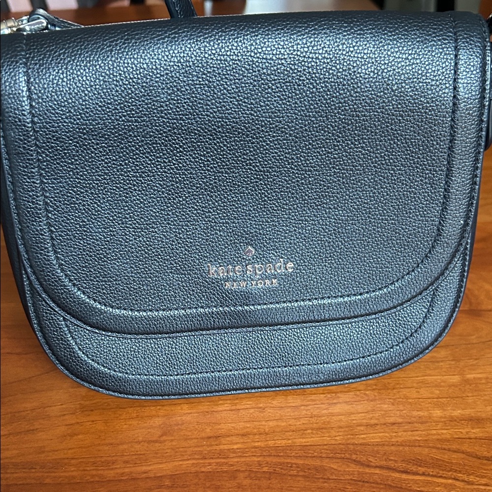 Kate Spade Black Textured Shoulder Bag